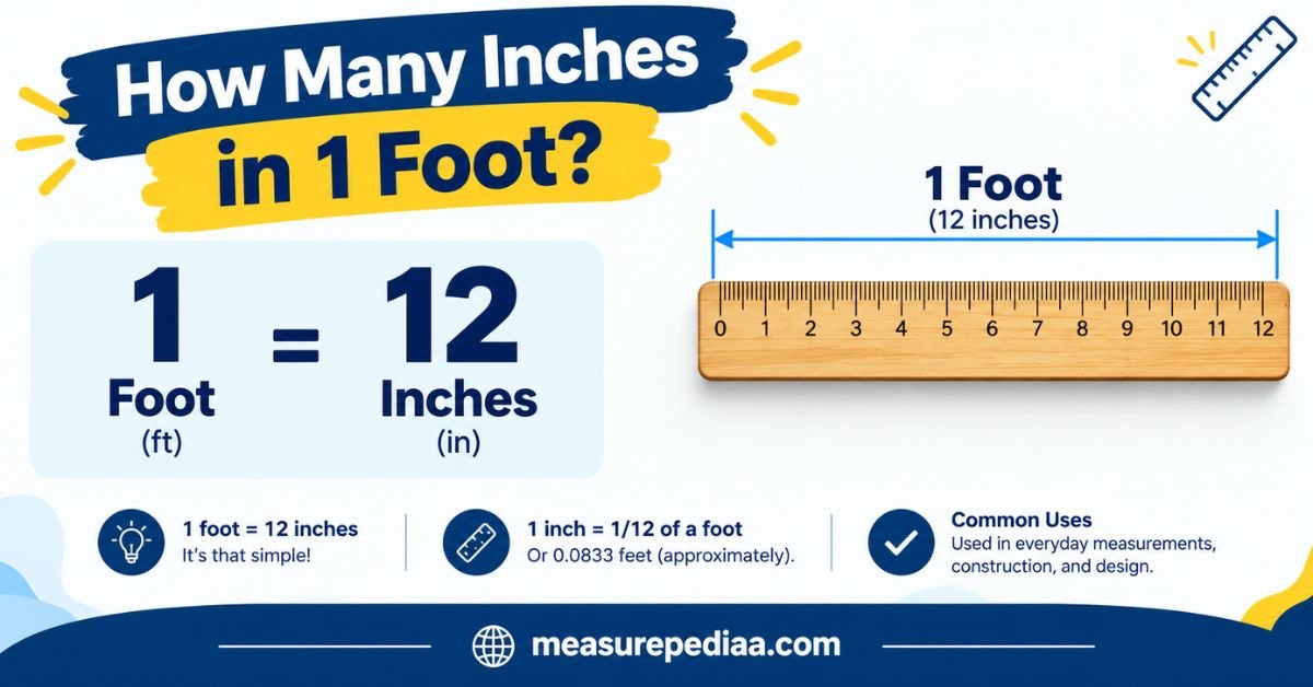 How Many Inches in 1 Foot